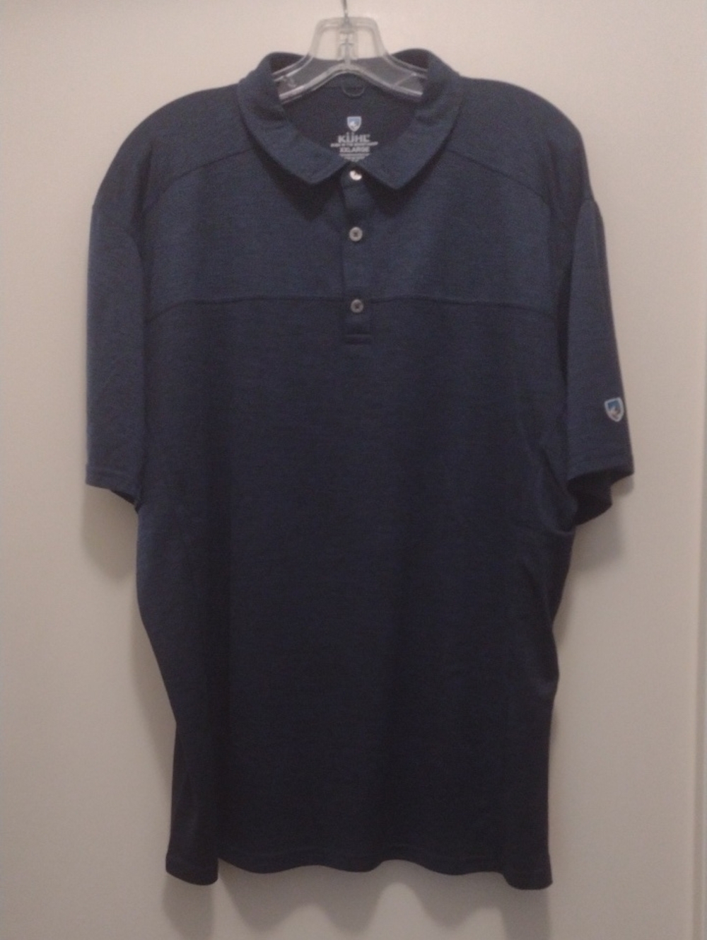Kuhl Men’s Dark Navy Short Sleeve Polo (J1098)
